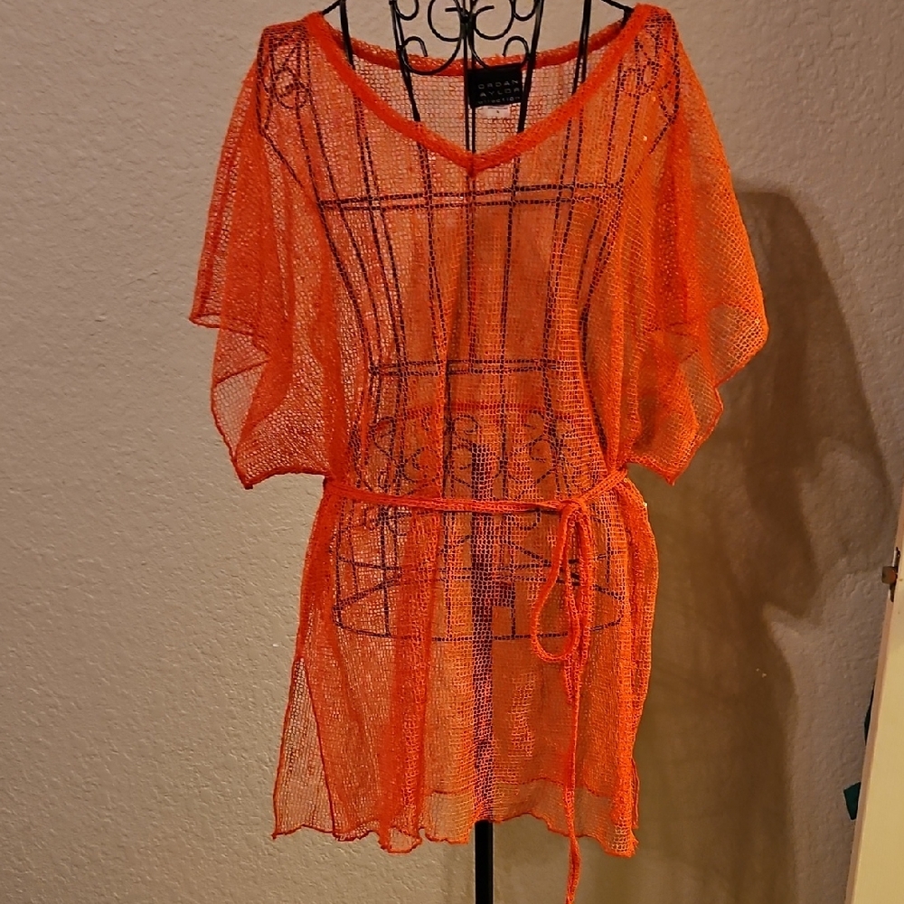 Jordan Taylor Orange Knit Cover-Up